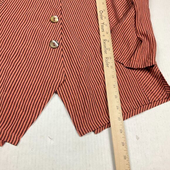 Soft Surroundings Lagenlook Tunic Shirt Striped Long Sleeve Loose Fit Top PS - Picture 6 of 12